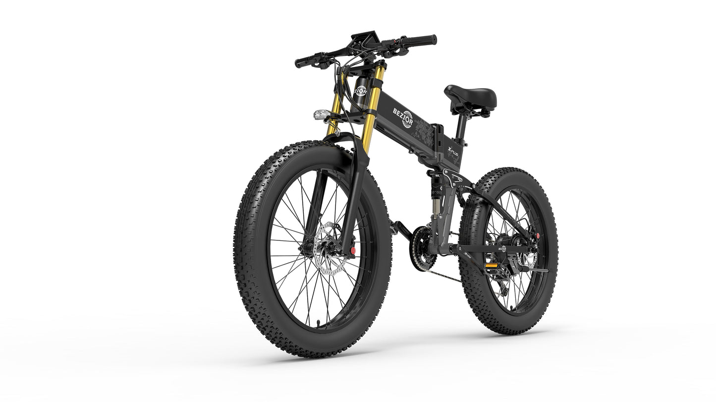 Bezior X Plus 1500W Electric Mountain Folding Bike