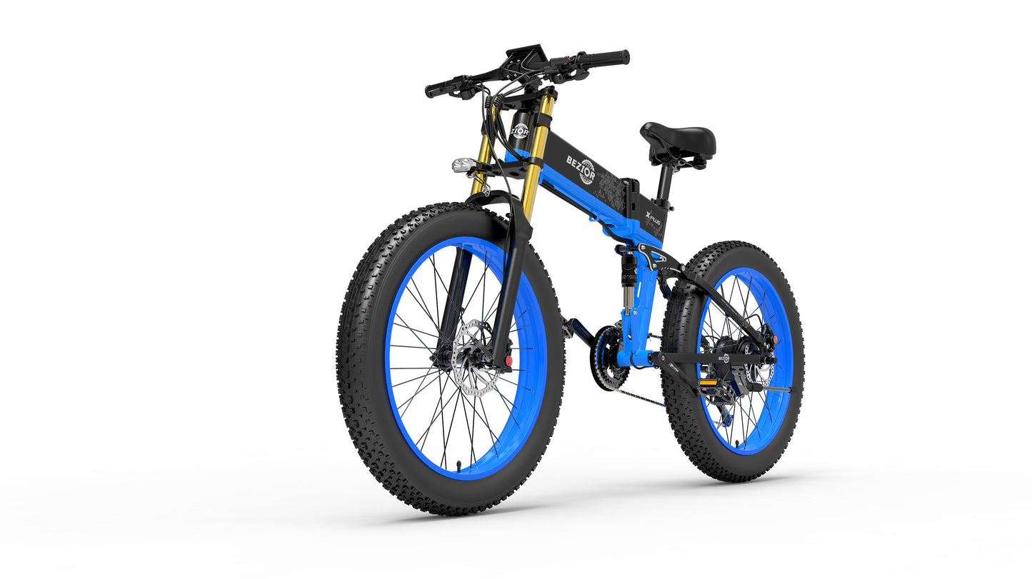 Bezior X Plus 1500W Electric Mountain Folding Bike