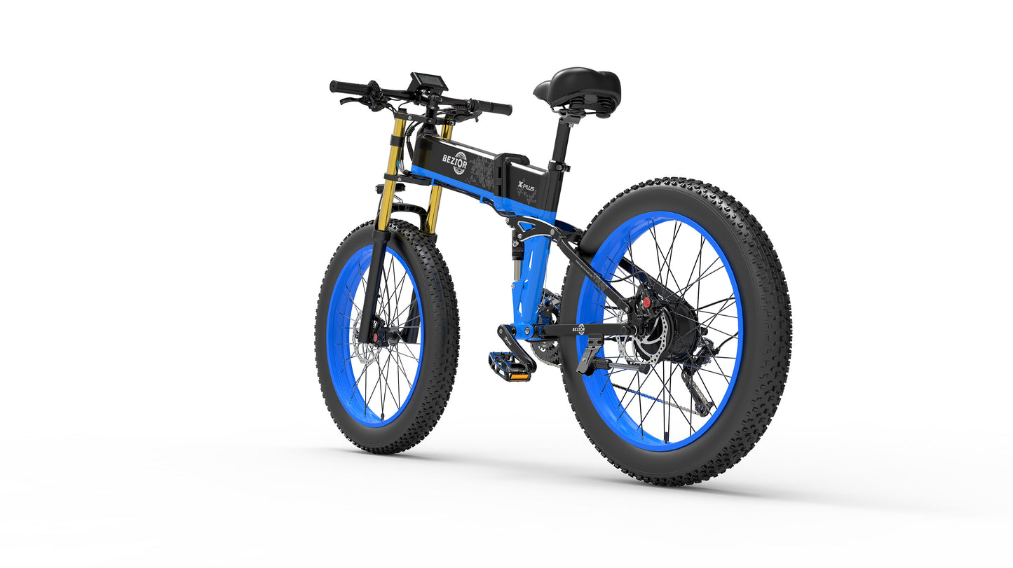 Bezior X Plus 1500W Electric Mountain Folding Bike