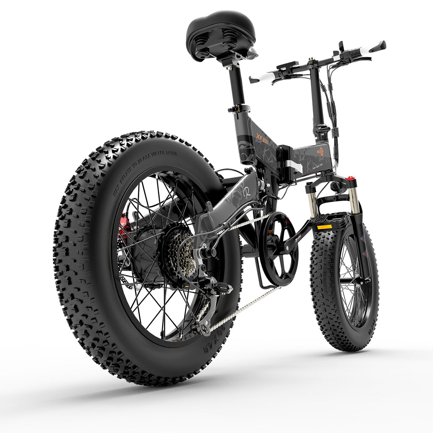 Bezior XF200 1000W Electric Mountain Folding Bike