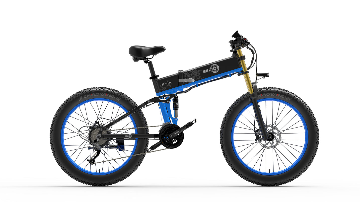 Bezior X Plus 1500W Electric Mountain Folding Bike