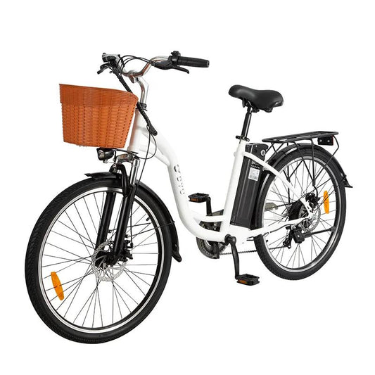 DYU C6 350W Classic Elegant City eBike with shopping basket