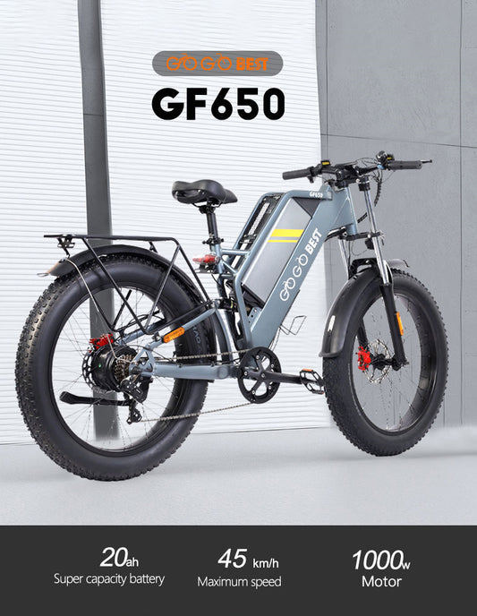 GOGOBEST GF650 1000W 26" Fat Bike 48V 20Ah E Mountain Bike